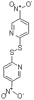 2,2'-二硫(5-硝基吡啶)分子式结构图