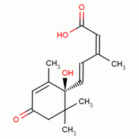 (+)-脱落酸分子式结构图