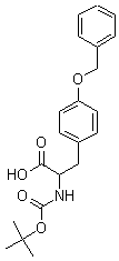 N-Boc-O-苄基-L-酪氨酸分子式结构图