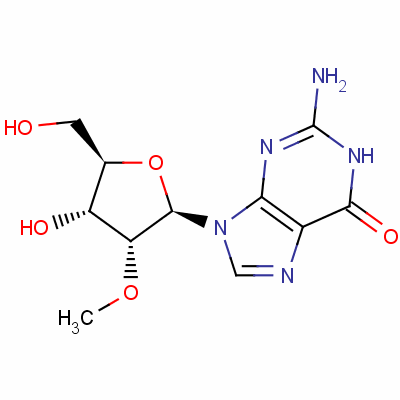 2'-甲氧基鸟苷分子式结构图