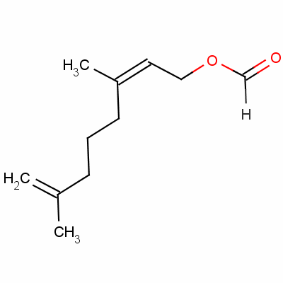 甲酸橙花酯分子式结构图