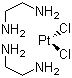 双(亚乙基二氨)氯化铂(II)分子式结构图