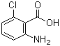 2-氨基-6-氯苯甲酸分子式结构图