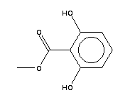 2,6-二羟基苯甲酸甲酯分子式结构图