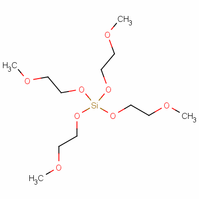 四(2-甲氧基乙氧基)硅烷分子式结构图