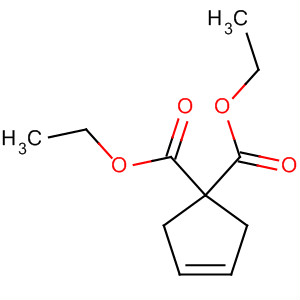 3-环戊烯-1,1-二甲酸二乙酯分子式结构图