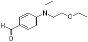 N-乙基-N-乙氧基乙基-4-氨基苯甲醛分子式结构图