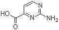 2-氨基嘧啶-4-羧酸分子式结构图