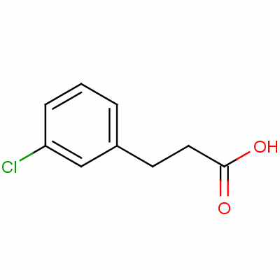 3-(3-氯苯基)丙酸分子式结构图