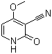 4-甲氧基-2-氧代-1,2-二氢-3-氰基吡啶分子式结构图