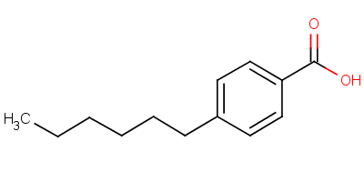 4-正己基苯甲酸分子式结构图