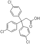 3,3,3-tris(4-氯苯基)丙酸分子式结构图