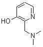 2-(二甲基胺基甲基)-3-羟基吡啶分子式结构图