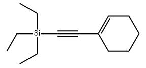 1-(三乙基硅基)乙炔基环己烯分子式结构图