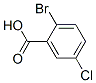 2-溴-5-氯苯甲酸分子式结构图