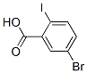 2-碘-5-溴苯甲酸分子式结构图