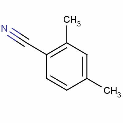 2,4-二甲基苯腈分子式结构图