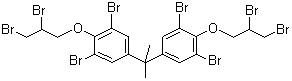 四溴双酚A-双(2,3-二溴丙基醚)分子式结构图