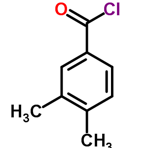 3,4-二甲基苯甲酰氯分子式结构图