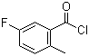 5-氟-2-甲基苯甲酰氯分子式结构图