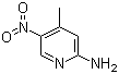 2-氨基-4-甲基-5-硝基吡啶分子式结构图