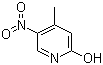 2-羟基-4-甲基-5-硝基吡啶分子式结构图