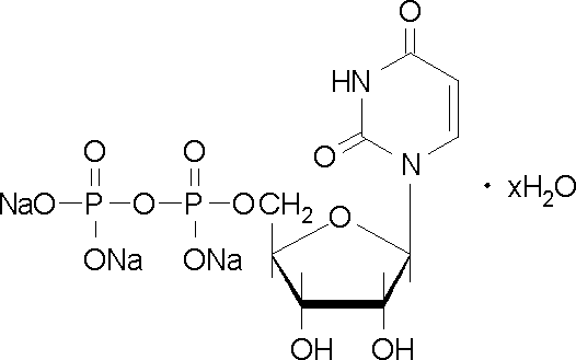 尿苷-5'-二磷酸钠盐分子式结构图