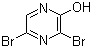 3,5-二溴-2-羟基吡嗪分子式结构图