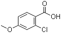 2-氯-4-甲氧基苯甲酸分子式结构图