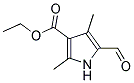 2,4-二甲基-5-醛基-吡咯-3-甲酸乙酯分子式结构图