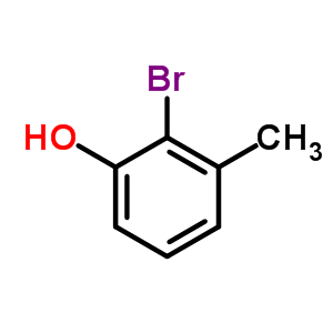 2-溴-3-甲基苯酚分子式结构图