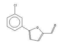 5-(3-氯苯)糠醛分子式结构图