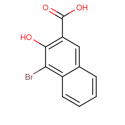 4-溴-3-羟基-2-萘甲酸分子式结构图