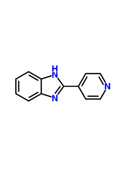 2-(4-吡啶基)苯并咪唑分子式结构图