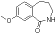 8-甲氧基-2,3,4,5-四氢苯并氮杂卓-1-酮分子式结构图