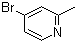 2-甲基-4-溴吡啶分子式结构图