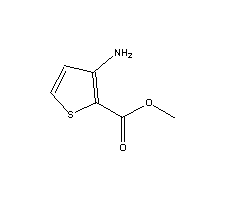 3-氨基噻吩-2-羧酸甲酯分子式结构图