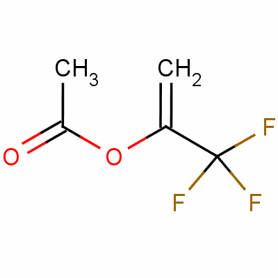 乙酸1-(三氟甲基)乙烯酯分子式结构图