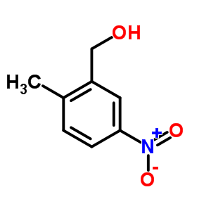 2-甲基-5-硝基苄醇分子式结构图