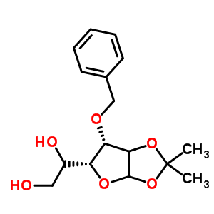 3-氧-苄基-1,2-氧-异亚丙基-a-D-呋喃葡萄糖苷分子式结构图