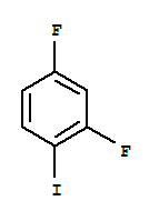 2,4-二氟-1-碘苯分子式结构图