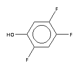 2,4,5-三氟苯酚分子式结构图