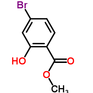 4-溴-2-羟基苯甲酸甲酯分子式结构图