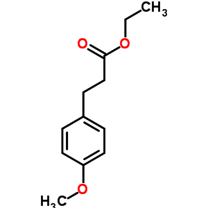 4-甲氧基苯丙酸乙酯分子式结构图