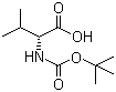 BOC-D-缬氨酸分子式结构图