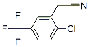 2-氯-5-(三氟甲基)苯基乙腈分子式结构图