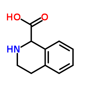 1,2,3,4-四氢-异喹啉-1-甲酸分子式结构图