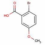 2-溴-5-甲氧基苯甲酸分子式结构图