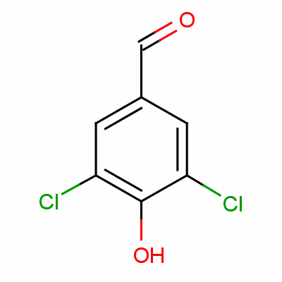 3,5-二氯-4-羟基苯甲醛分子式结构图