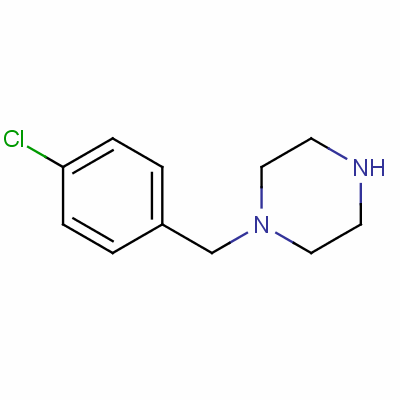 1-(4-氯苄基)哌嗪分子式结构图